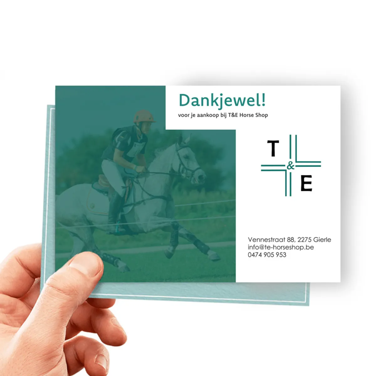 Bedankkaartje mockup